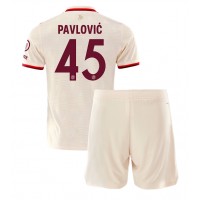 Bayern Munich Aleksandar Pavlovic #45 Fußballbekleidung 3rd trikot Kinder 2024-25 Kurzarm (+ kurze hosen)